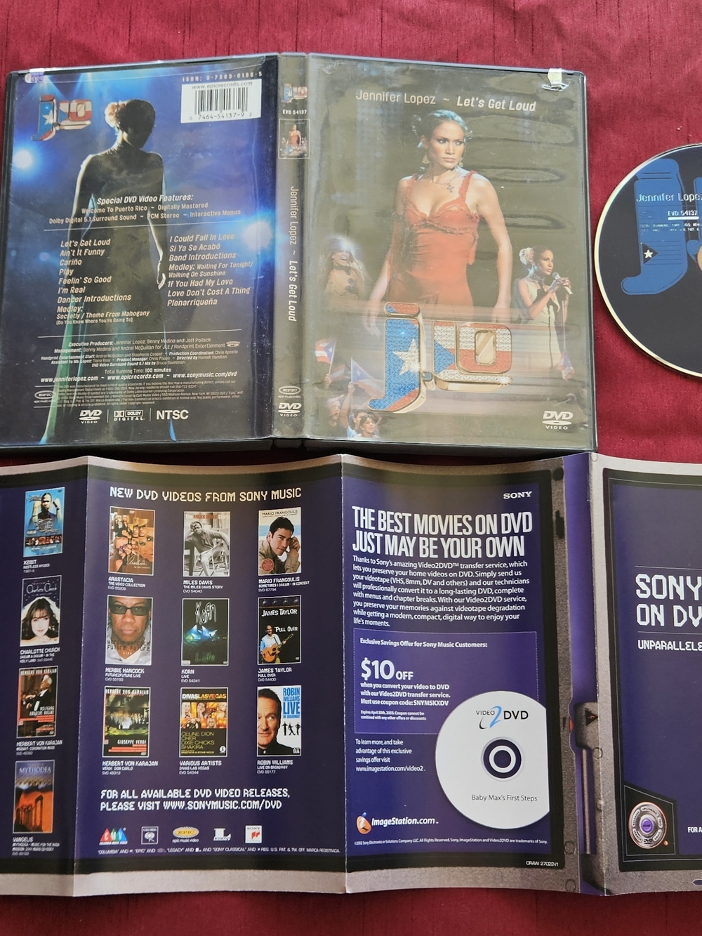 Jennifer Lopez - Let's Get Loud (Red) DVD - Jennifer Lopez